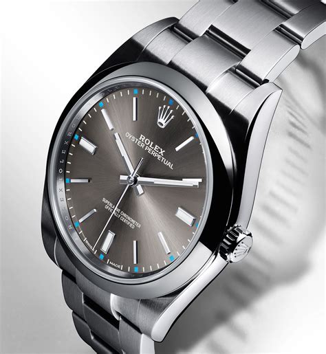 rolex oyster perpetual champagne dial blue markers|rolex oyster perpetual price list.